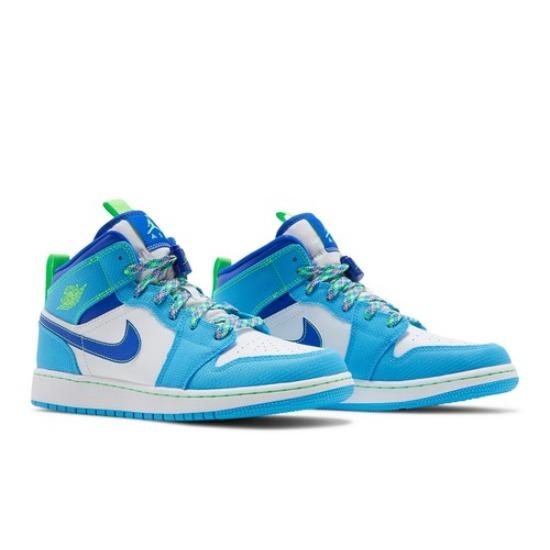 Кроссовки Air Jordan 1 Mid SE GS Sprite Retro DA8010-400 EU 35.5 синий