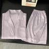 Fashion Solid Color Loungewear Casual Women'S Pajamas Can Be Worn Outside In Summer, Short-Sleeved Shorts Set