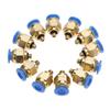 6mm Air Pipe Pneumatic Quick Fittings Male Thread Straight Push In Connector (PC6 M5 20pcs)