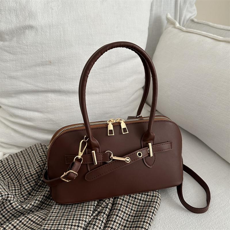 Women'S Able Handbag Retro Style Crossbody Bag For Commuting Soft Pu Shoulder Bag