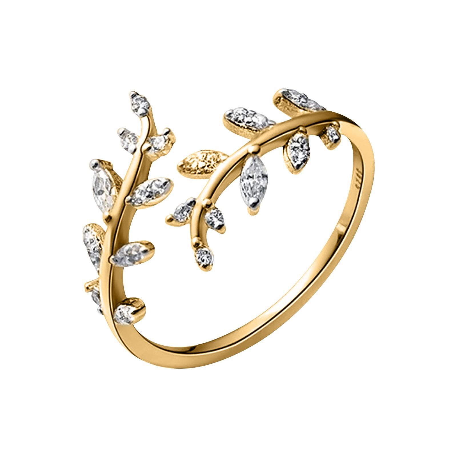 

Женское модное темпераментное открытое кольцо с цирконом, праздничный памятный подарок One Size