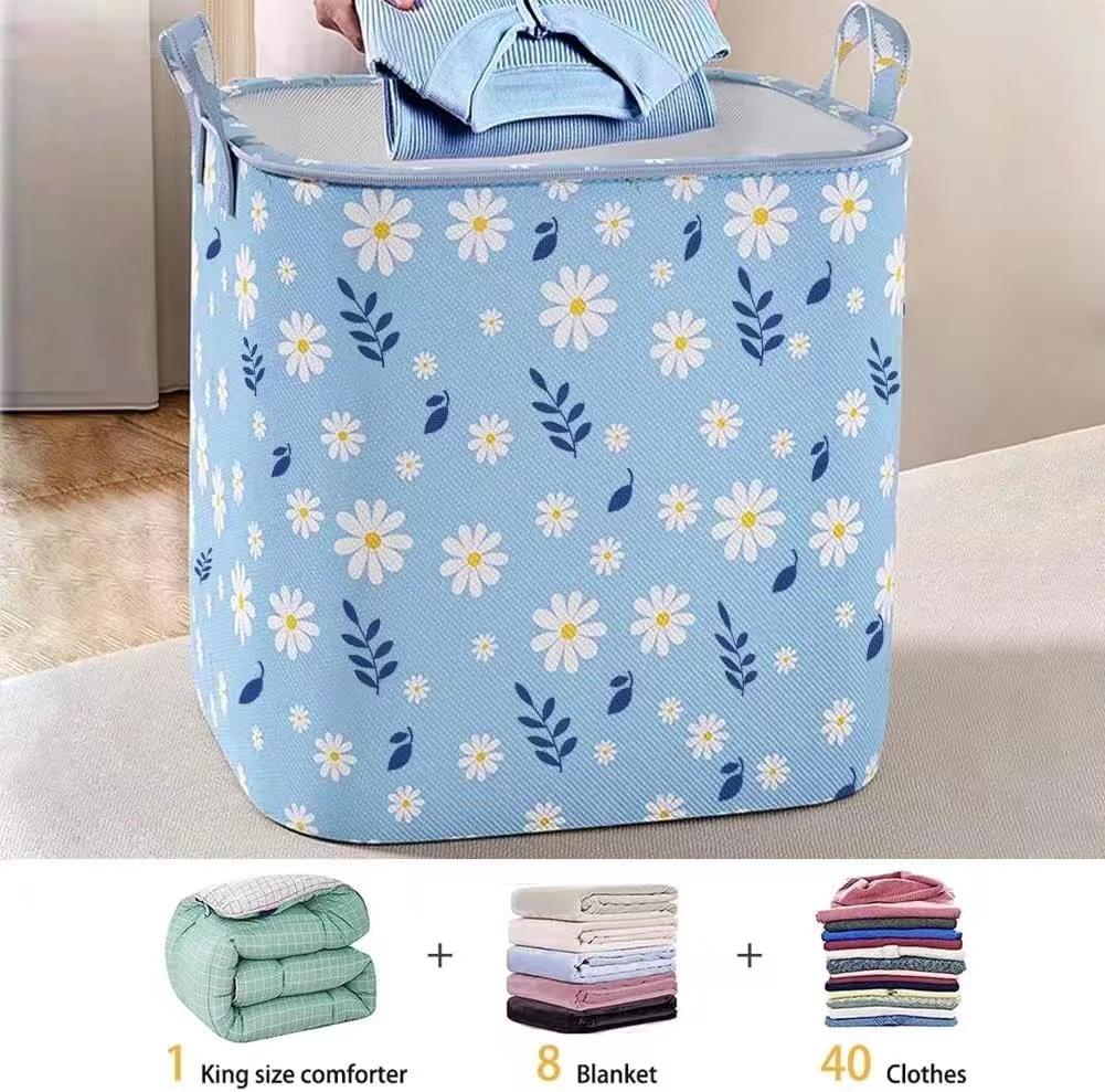 Large Capacity Storage Bag for Clothes Quilt Closet Organizer Foldable Storage Bag Organizer for Clothes Bedding Toys Blankets