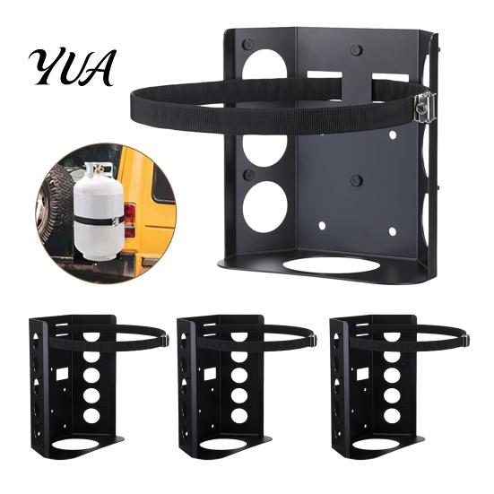 Vehicle Propane Storage Tank Mounting Bracket, Adjustable Stainless Steel Strap Design, Heavy Duty Camping Gas Bottle Support Rust Resistant