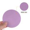 Uxcell Purple Sanding 3000 75mm Hook and Loop Circular Professional Sandpaper for Wet and Dry Polishing of and 50 Pieces Discs, Grit, Sandpaper,