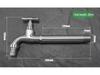 304 Stainless Steel Anti-Freeze Cold Resistant Outdoor Faucet with 4/6-Point Nozzle for Washing Machine