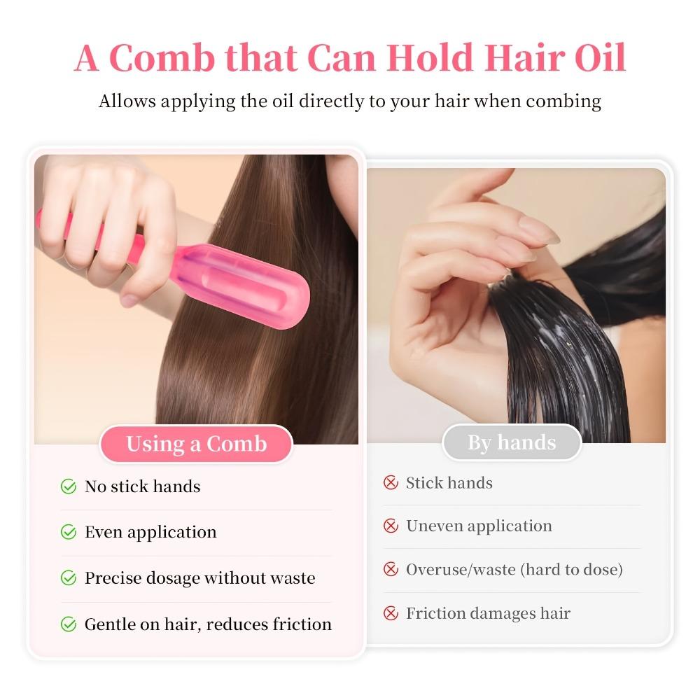 Anti-Frizz Hair Firming Applicator Multi-Function Massage Guide Liquid Comb Mother'S Day