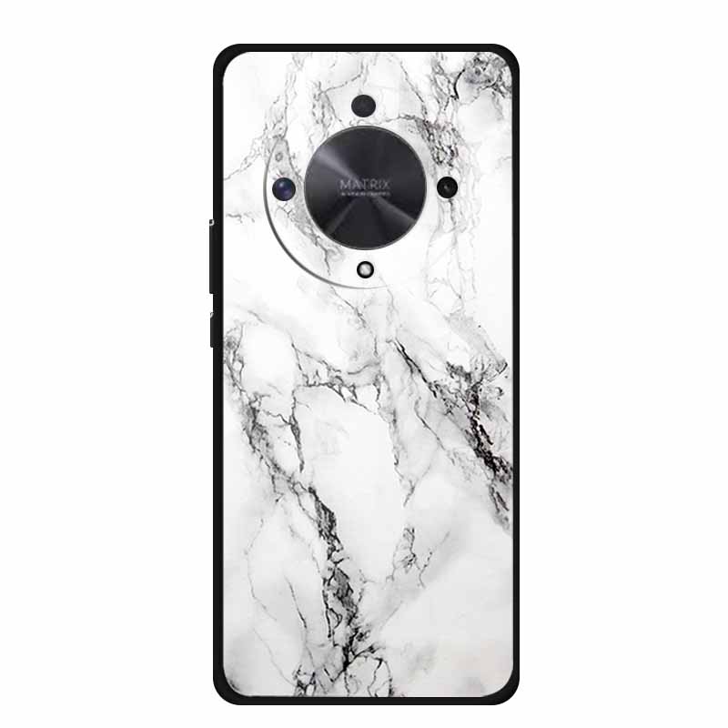 Glass Back Cover For Honor X9b Phone Case X 9 b Coque Hard Tempered Glass Case For Honor X9A 90 Pro 50 lite SE Case Soft Bumper