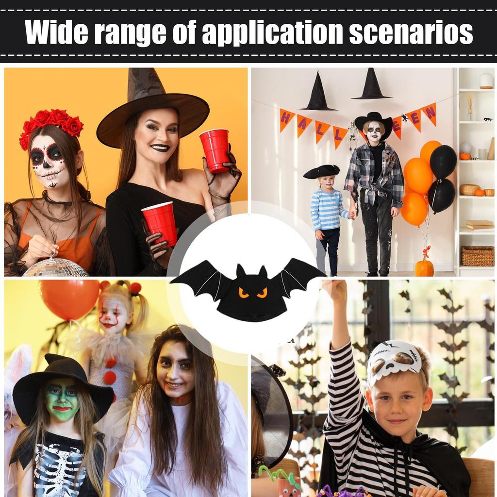 Bat Costume Hat Halloween Bat Wings Cosplay Costume Headpiece Spooky Headpiece Cosplay Accessories For Teens Masquerade Party