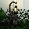 Solar Elephant Hanging Lantern Crafts Resin Garden Lantern Animal Sculpture Ornaments Waterproof Home Decor for Lawn Courtyard