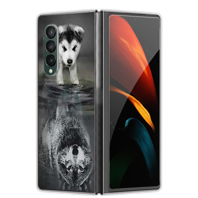 Etui na Samsunga Z Fold 5 Słodkie Modne Twarde Przezroczyste Etui na Telefon dla Samsunga Galaxy Z Fold5 5G ZFold 4 6 5G Powłoka Ochronna ZFold6