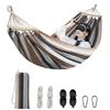 Rxakudedo Freestanding Hammock with and Storage 150kg Weight Perfect for or Indoor Living Khaki Anti-Tip Design, Lightweight, Bag, Capacity, Camping,