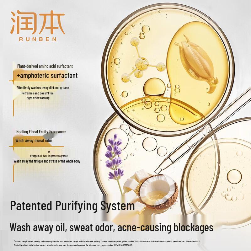 RUNBEN Teenager 8h Oil Control Acne Body Wash