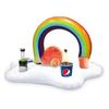 Inflatable Rainbow Drink Holder 1PCS Floating Bar Accessories Pool Party Food Ice Bar Coconut Tree Drink Cup Holder Water Play