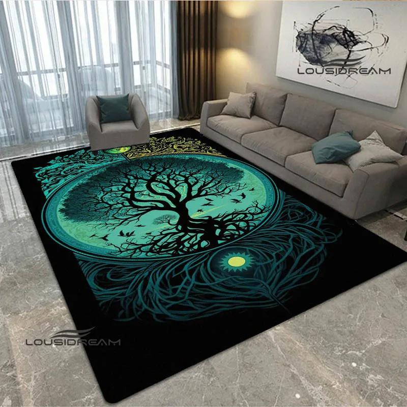 Tree of Life printed carpet kitchen mats Non -slip carpet outdoor carpets area rug bedroom decor pink room decor birthday gift