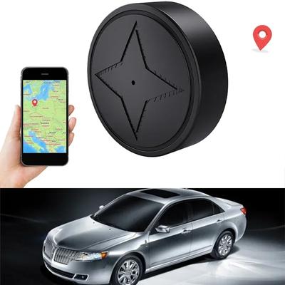 רכב מכשיר מעקב עגול חדש GPS לרכב מכשיר מעקב לרכב הקלטת שמע בטלפון נייד עוקב אלחוטי עגול לרכב