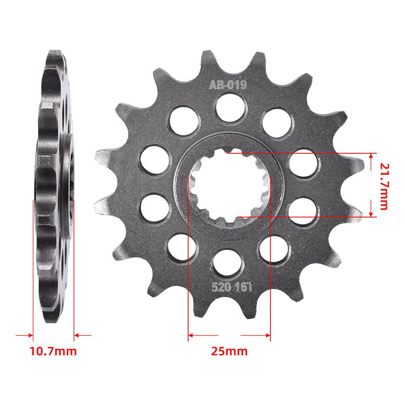 520 46T 16T Motorcycle Front Rear Sprocket Gear Wheel Cam Kit for Yamaha FZ6R FZ6 2009 FZ-6R 2011-2017 XJ6 XJ6 ABS FZ1YCG front 16T