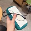 Literary Retro Large Box Glasses Frame for Men and Women, Plain Face Can Be Equipped with Anti-blue Light.