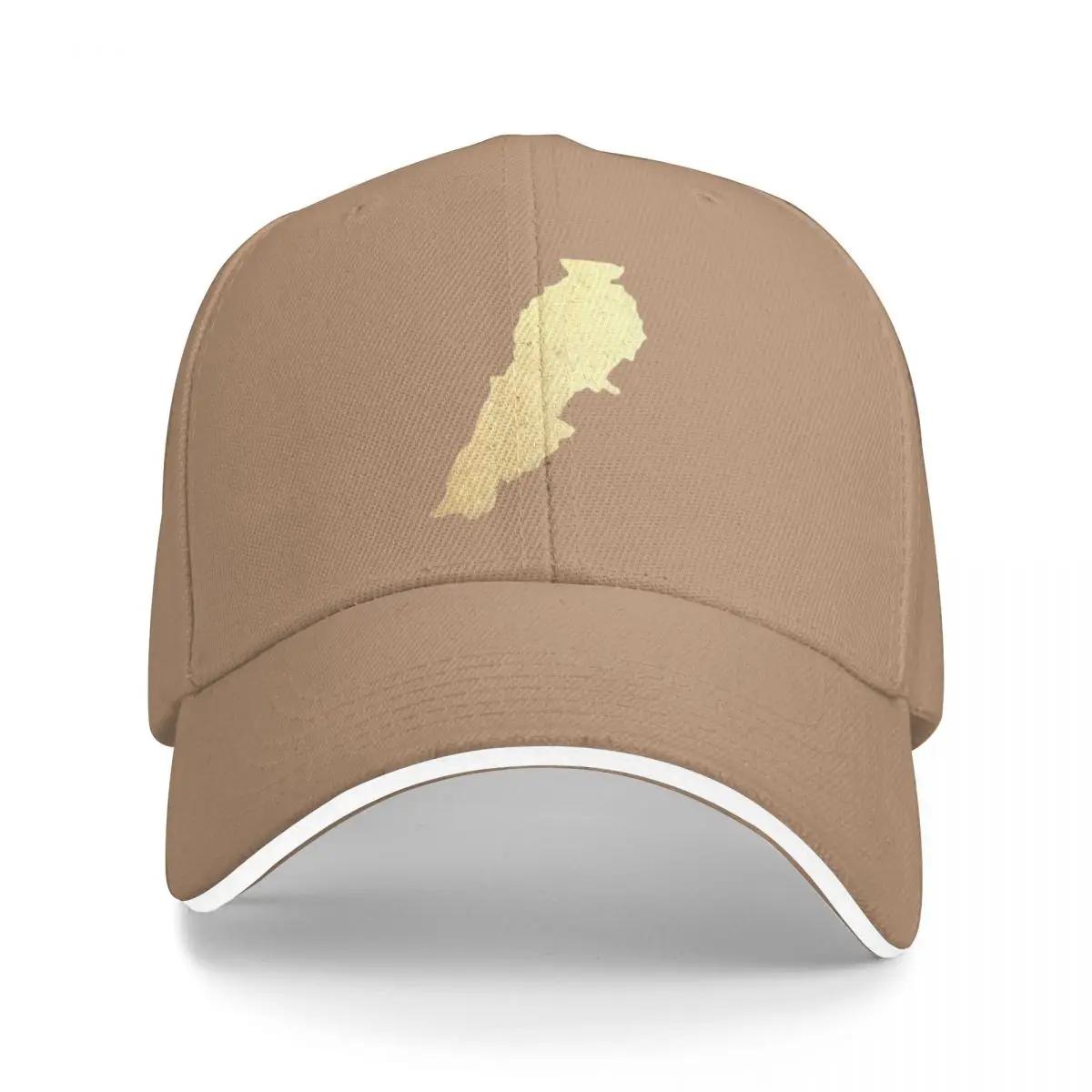 

Lebanese map gold paint Baseball Cap Snapback Cap Hat Luxury Brand designer cap luxury woman Caps For Men Women s