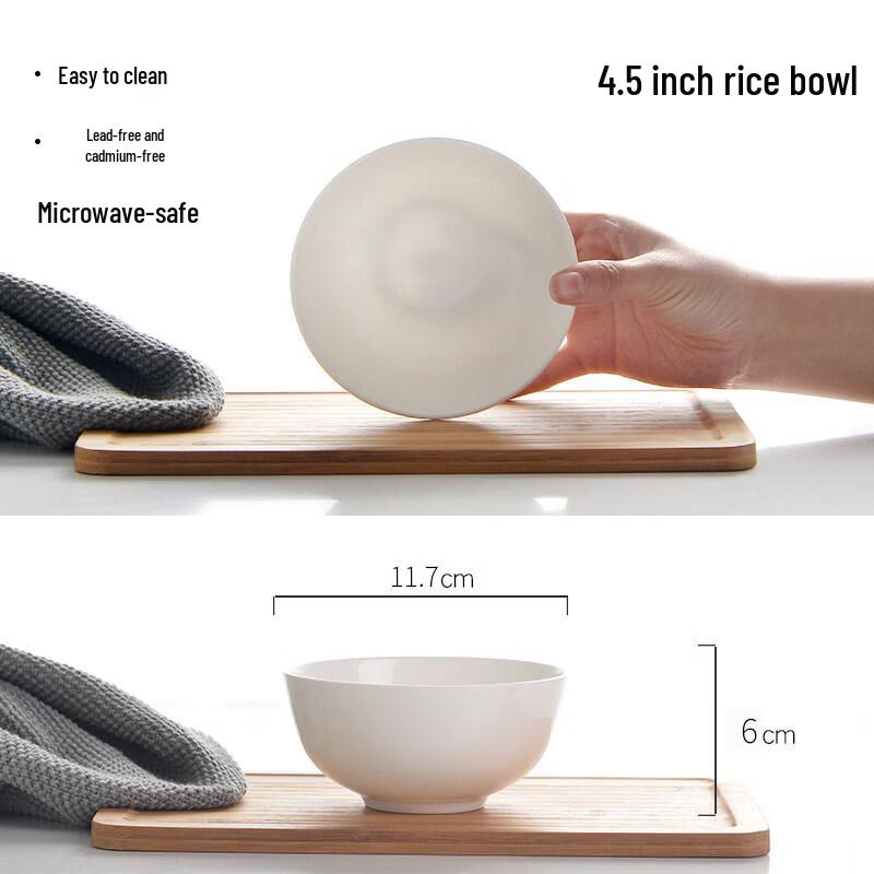 Sichun Tangshan 45% Bone China White Porcelain Bowls