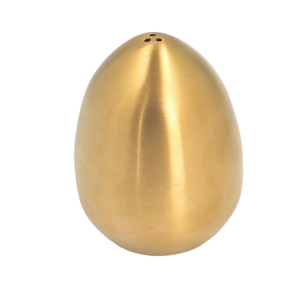 Stainless Steel Salt Seasoning Shaker Gold/Rose Gold Egg Shaped Seasoning Container with Lid Dispenser Egg Salt Shaker золотой