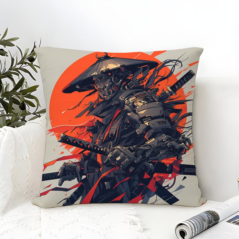 Cool cartoon Japanese ninjas Pillow Case linen pillow case sofa home decor cushion cover cushion cove