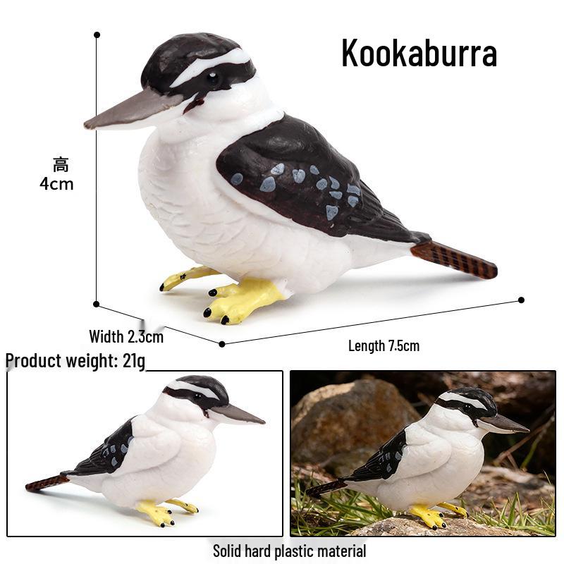Children's Animal Simulation Toy Set: Eagle, Falcon, Secretary Bird, Owl Figurines