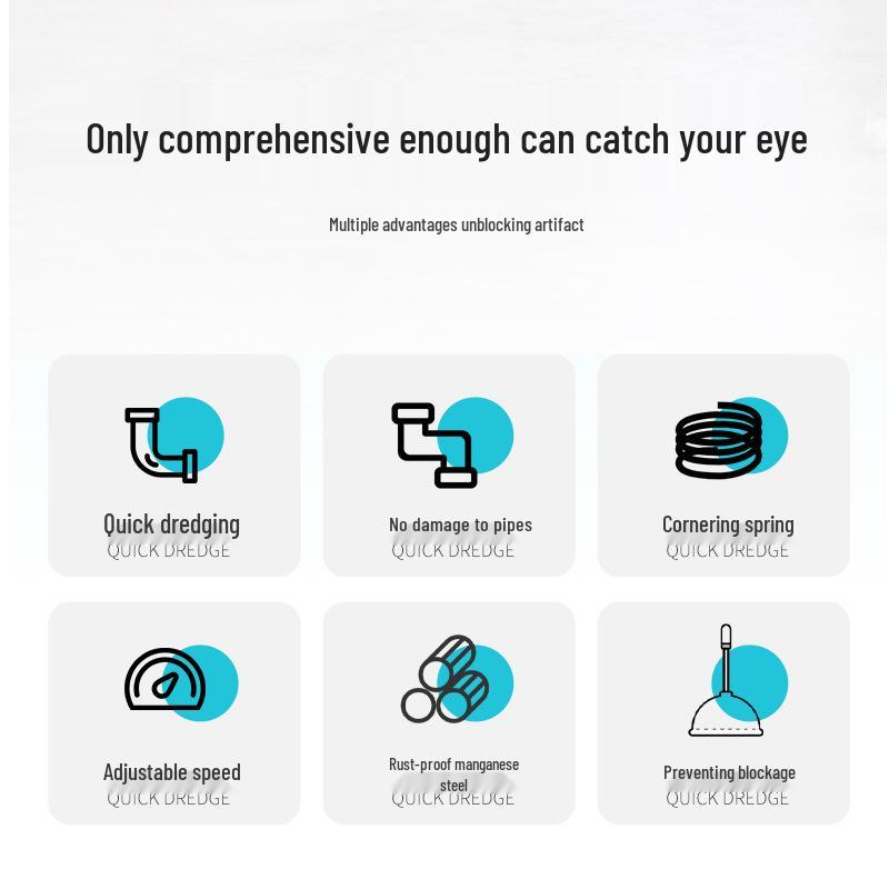 Electric Kitchen and Toilet Pipe Dredging Tool