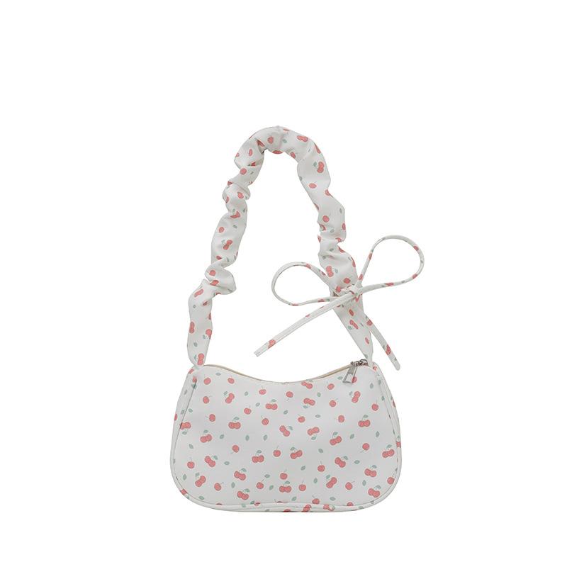 Fashion flower armpit bag pleated handbag autumn and winter new bag women s bag Internet celebrity same women s shoulder bag