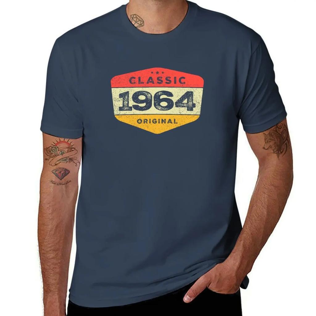 Classic 1964 60 Birthday Vintage T-Shirt cheap stuff graphic t shirt vintage aesthetic clothes men workout shirt