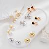 Elegant Rhombus Crystal Stud Earrings Women Post Minimalist Luxury Fashion Jewelry 2026 Collection