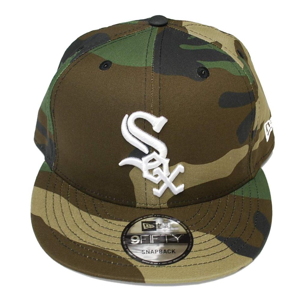 [New Era] CAP SNAPBACK CHICAGO WHITE SOX CAMO WOODLAND×NEGRUWoodland Camo×Negru Pălărie Cap Snapback Chicago White Sox