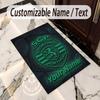 Crystal Velvet Rug Sporting CP Print Custom Name Text Floor Mat Home Decor