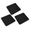 3pcs Scissors Holder Pouch Large Capacity Lightweight Portable Black Scissors Bag for Salon Barber Stores