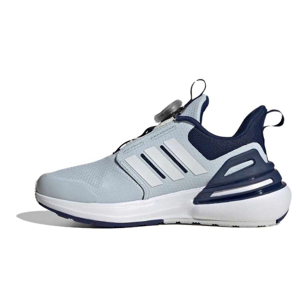 Adidas Rapidasport Boa Cushioning Durable Low-Top Casual Shoes Kids Casual Shoes White Blue ID3389