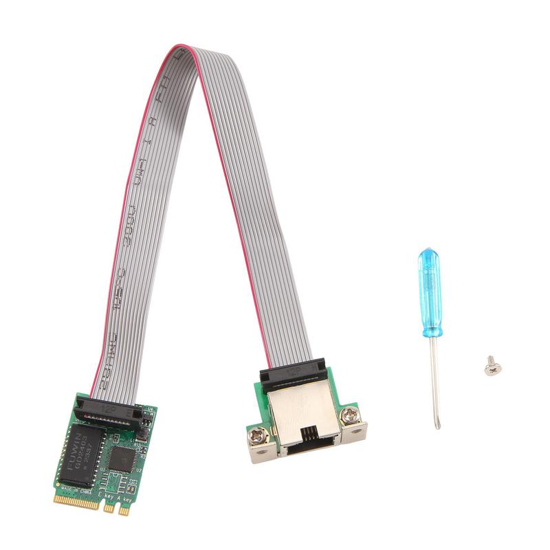 M.2 A+E KEY 2,5G Ethernet LAN-Karte RTL8125B Industrielle Steuerungsnetzwerkkarte M.2 Gigabit-Ethernet-NetzwerkkarteJAS