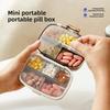 Portable Ten Compartment Medication Organizer With Large Capacity For Weekly Pill Storage
