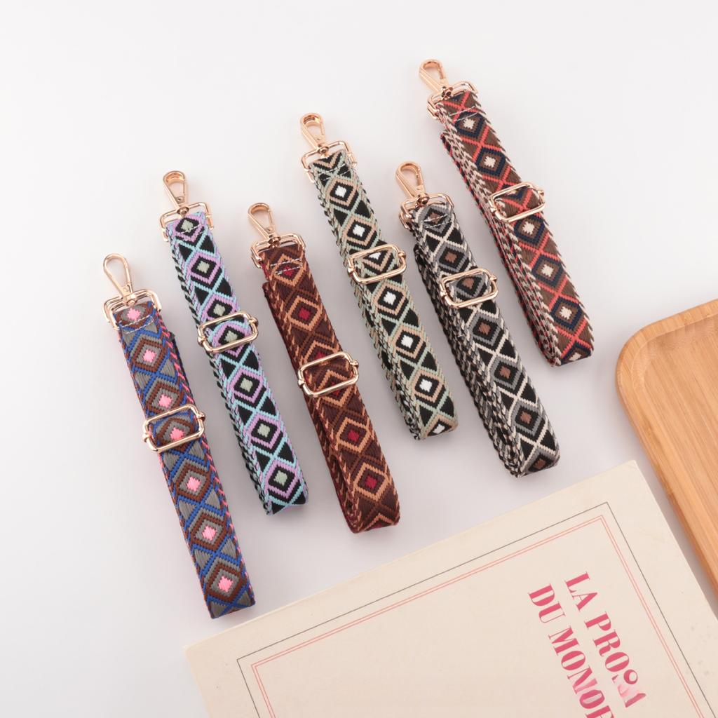 2.5cm Diamond Shoulder Strap Accessories Single Shoulder Crossbody Versatile Color Contrast Decompression Replacement Bag Strap