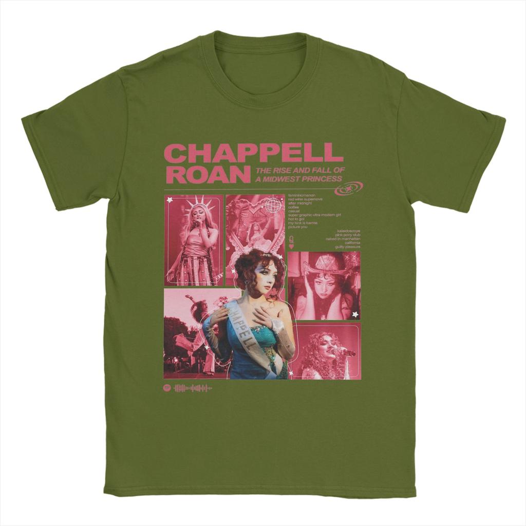 Midwest Princess Collage Chappell Roan TShirts Unisex Casual Cotton Tees Crewneck Short Sleeve T Shirts Gift Idea Clothes