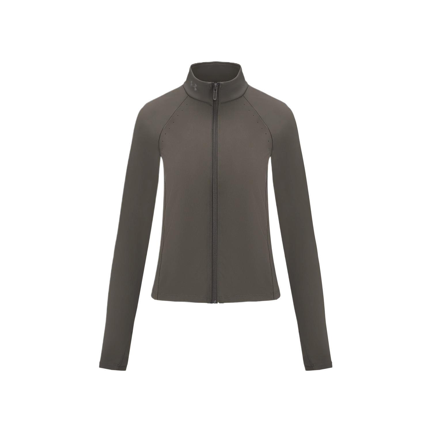 Under Armour Stand Collar Zipper Solid Jacket Women jackets 6013858-200 S