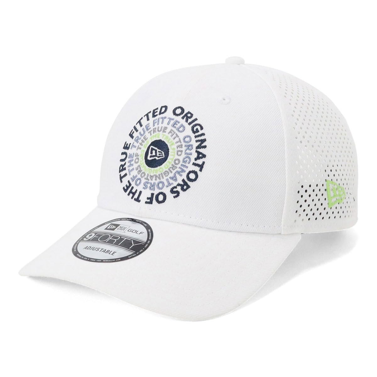 

New Era Golf Cap 9FORTY Velcro Adjustable NER36G3707 White with FREE Laser Exclusive to and Deep UV Trendy Functional Fukuwear / (14699689)