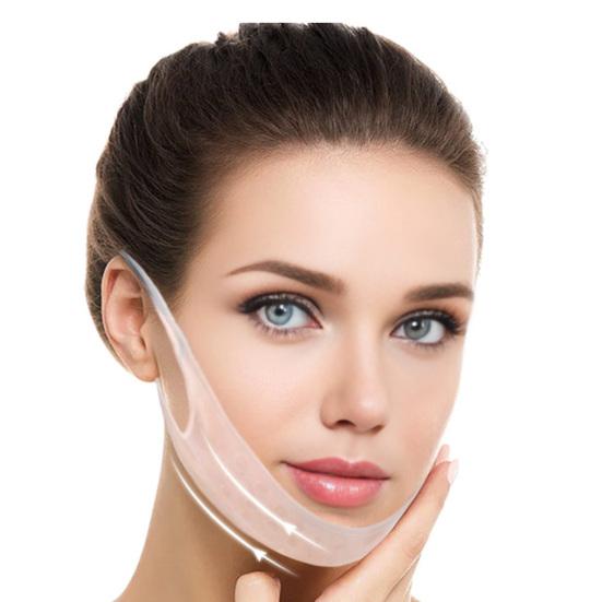 V Line Lifting Chin Strap Reusable Double Chin Reducer Cheek Slimming Sleeping Face Skin Tightening Band Soft Silicone Face Shaper Elastic Strap