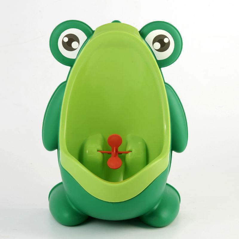 

Baby Boys Standing Potty Cartoon Frog Shape Wall-Mounted Urinals Toilet Training Stand Vertical Urinal Potty Pee Infant Toddler зелений