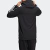 adidas Neo Striped Hooded Jacket Men Outerwear Black HD4670