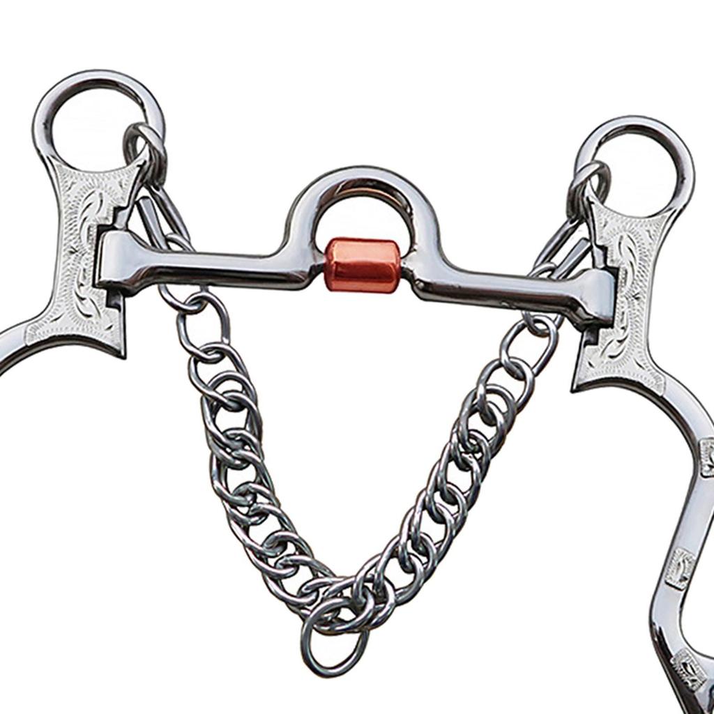 Stainless Steel Horse Bit Copper Mouth for Horse Training Mouth Length