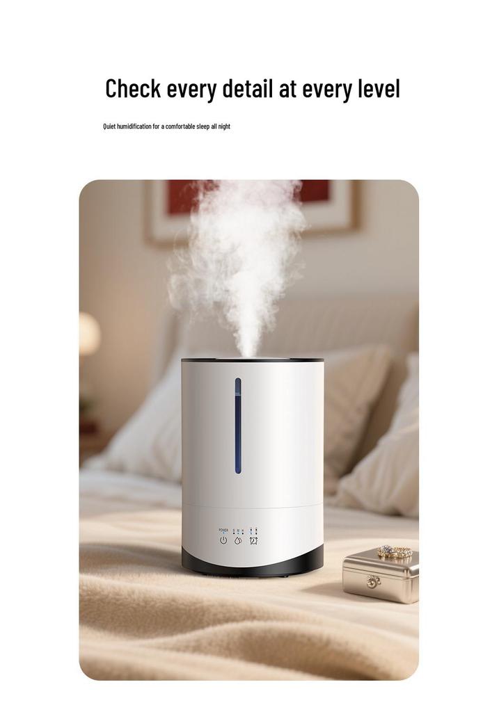 5L Large Capacity Humidifier for Home & Office with Touch Controls and Aroma Diffuser