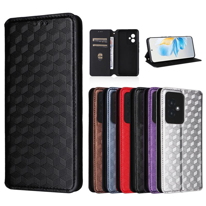 Honor 100 5G Magnetic Leather Phone Case with Card Holder