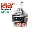Self Reset/Self-locking Rocker Switch 2/3/4/6/8/9/12Pin Copper Pin Toggle Switch High Current 32A 250VAC Power Button Switch