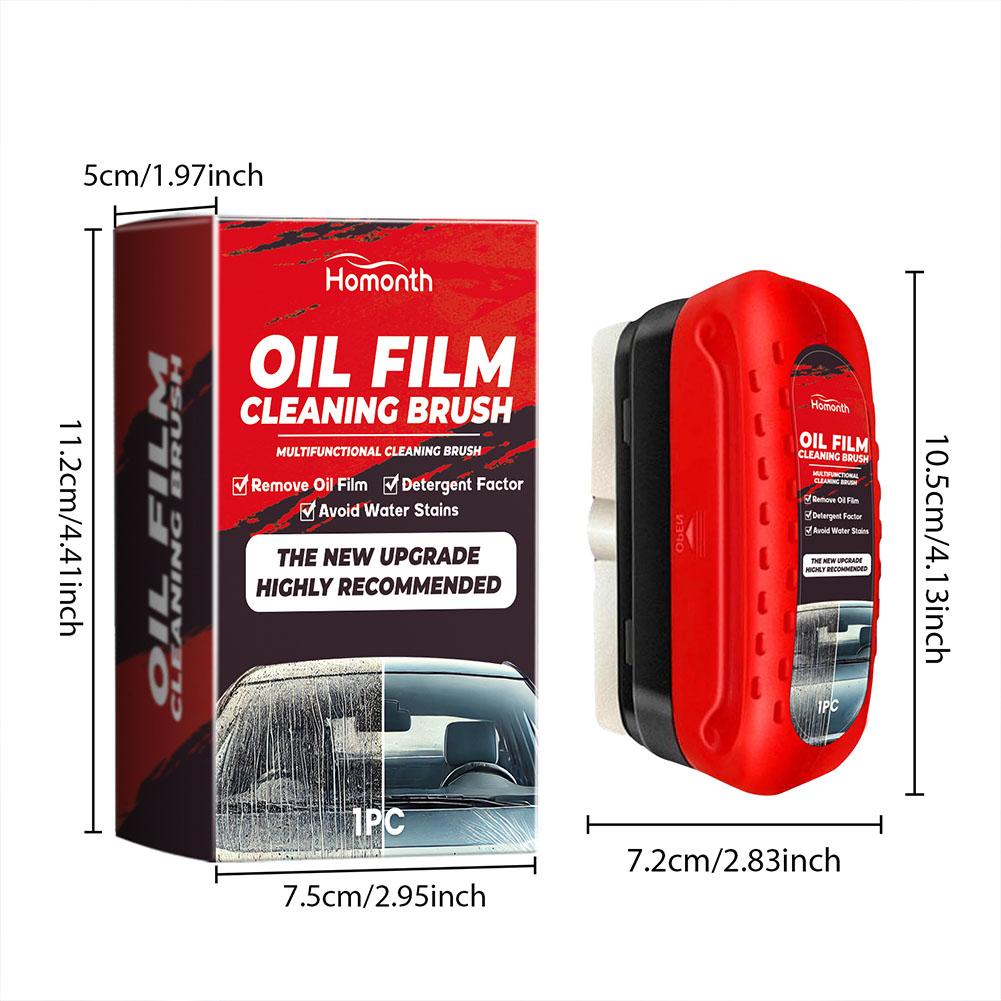 120ml Car Glass Cleaner Auto Glass Sponge Cleaning Brush Windshield Oil Film Cleaner Glass Polishing Agent Car Maintenance Brush