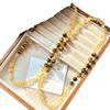 High Matching Retro High Quality Maillard Natural Tiger'S Eye Stone Citrine Collarbone Chain Necklace