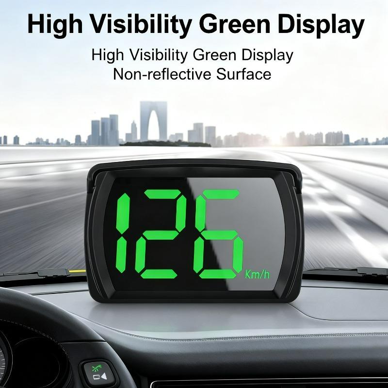 Head-up Display Driving Safety Assistant for (HUD) Vehicles GPS Speedometer Car Digital Head Up Display Shows Real Time Speed